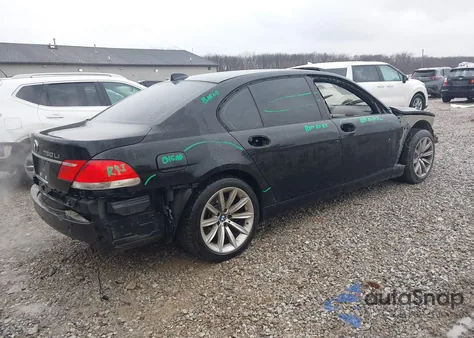 2007 BMW 750Li z USA, uszkodzony, nr VIN WBAHN83517DT71453